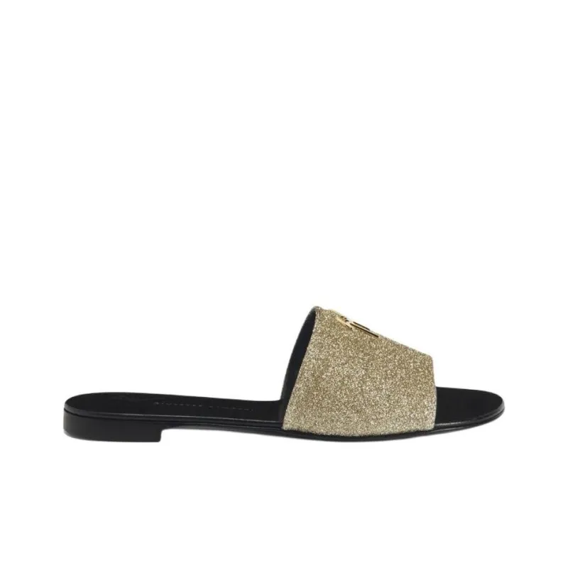 Giuseppe Zanotti Shirley Appliqué logo Slides Women's-1