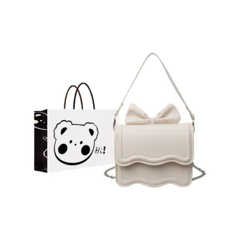NX DOUGHNUT PU Portable Crossbody Bag Shoulder Bag Regular Women's White