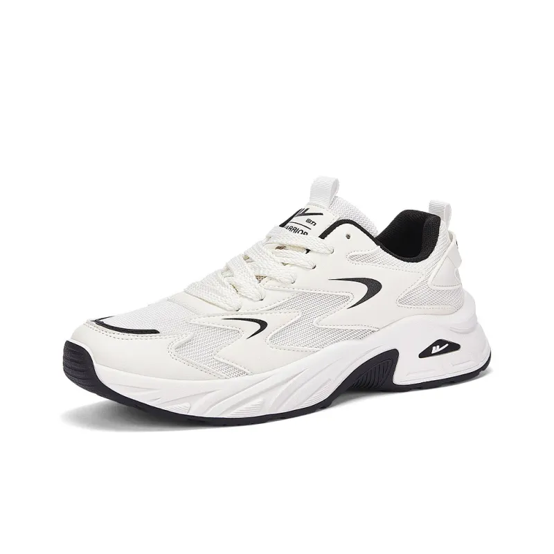 WARRIOR Chunky Sneakers Men Low Top White Black-1