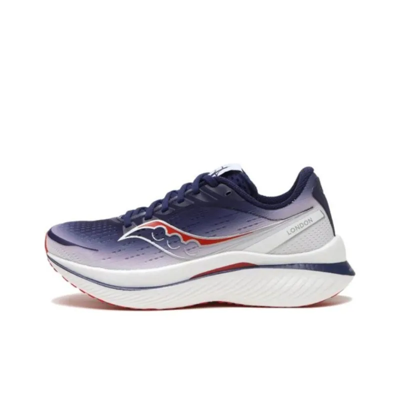 Saucony Endorphin Speed 3 Anti Slip Wear Resistant Low Top Casual Running Shoes Unisex Blue White-0