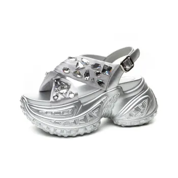 Shangjinni One Strap Sandals 8cm Women's