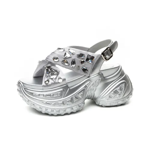 Shangjinni One Strap Sandals 8cm Women's