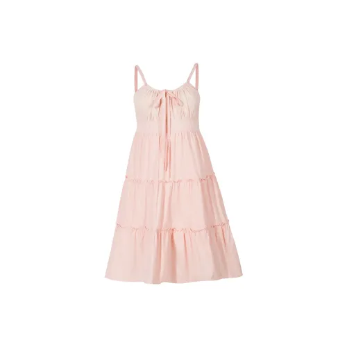 Local Gal Slip Dresses Women's Pink Camisole Skirt