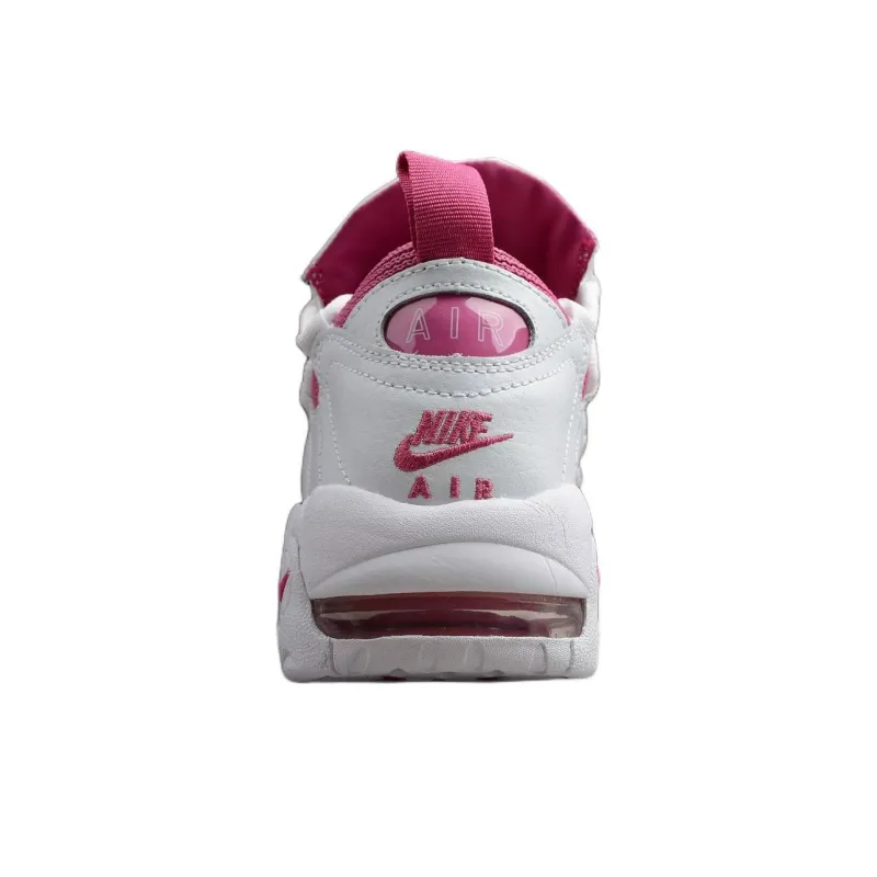 Nike Air More Money Cushioned Slip-Resistant Mid-Top Casual Running Shoes Women's White Purple-3