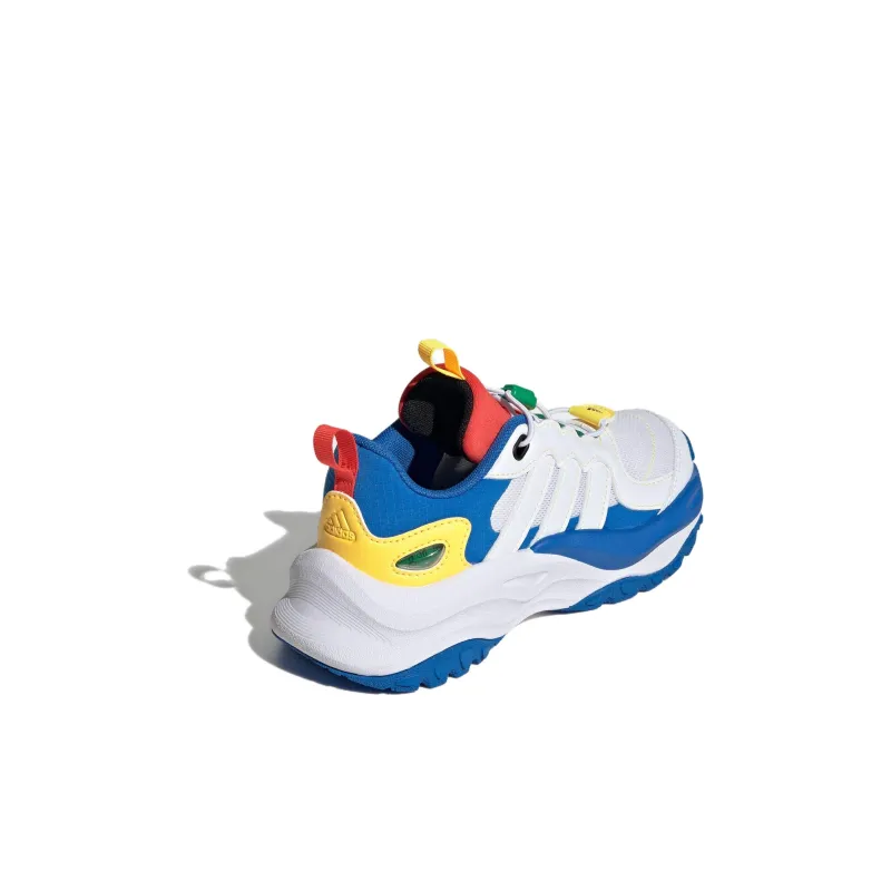 Adidas Maxxwavy Anti Slip Wear Resistant Low Top Kids Lifestyle Shoes White Blue Kids'-3