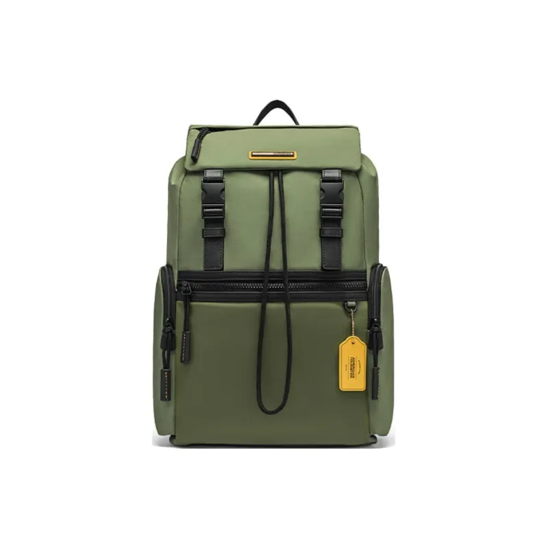 AMERICAN TOURISTER Fabric Backpack Medium Size Men's Black/Green/Khaki-5