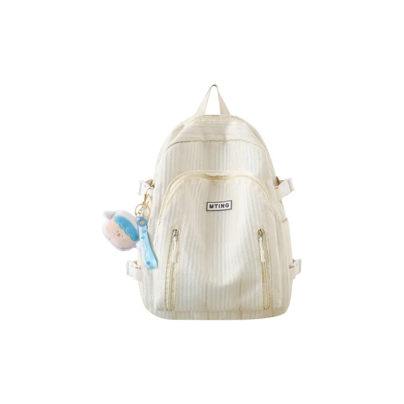 GEERDUN Nylon Backpack Women's Yellow/Black/White/Pink/Green-2