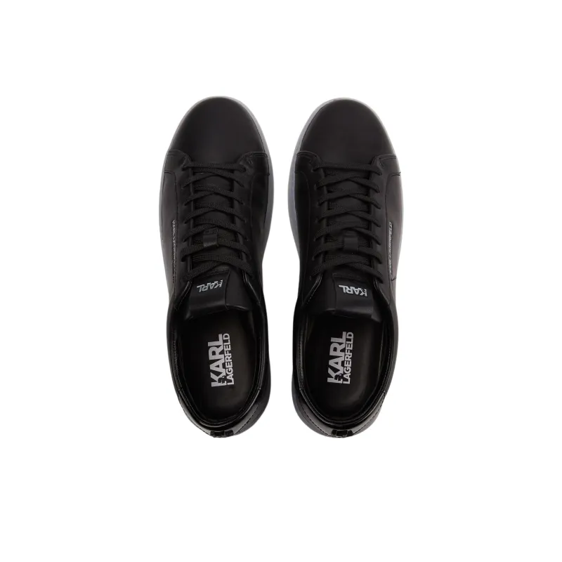 KARL LAGERFELD Kourt III Low Top Skateboard Shoes Men's Black-3