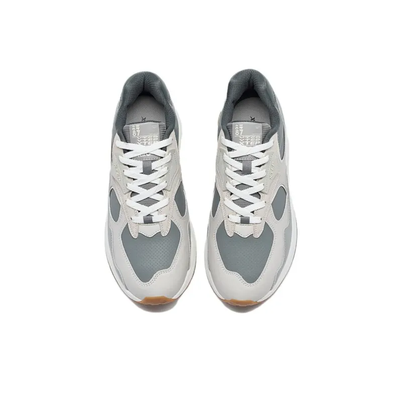 XTEP Lightyear Wear resistant And Lightweight Low Top Casual Shoes Men's Gray-4