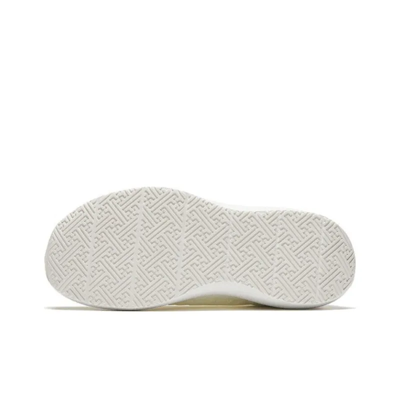 Anta Wear Resistant Slip Resistant Low Top Casual Shoes Men's White-4