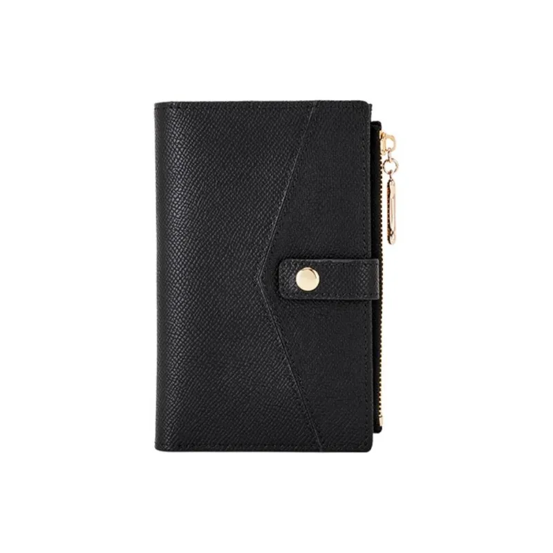 Hush Puppies Cow Leather Wallet, Card Holder Regular Women's Pink/Black/Green/Dark Gray-7