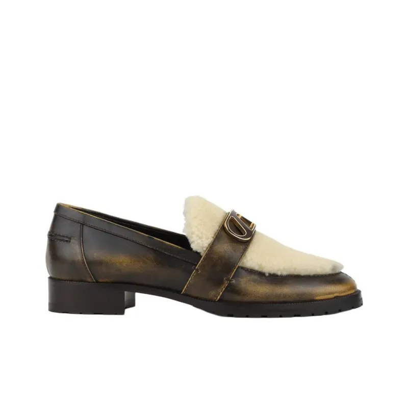 MAISON SKORPIOS Blair Loafers Women's Dark Gold-1
