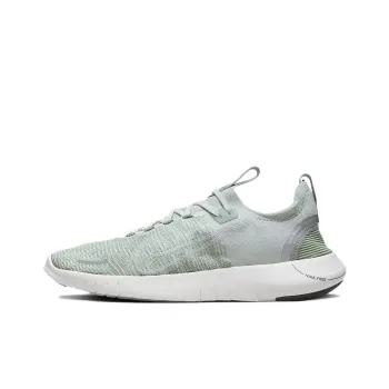 Nike Free RN Durable Breathable Low-Top Training Running Shoes Women's Silver Green