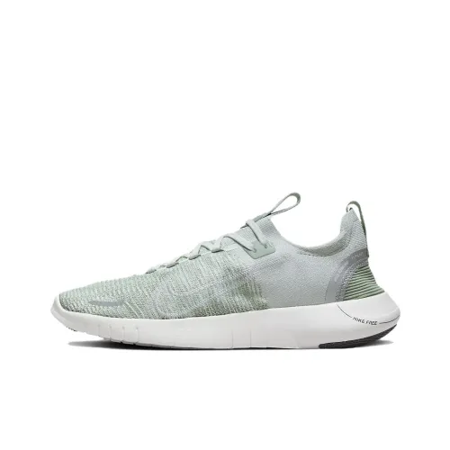 Nike Free RN Running Shoes Women's Low-Top Light Silver/Horizon Green/Metallic Silver/Mountain White