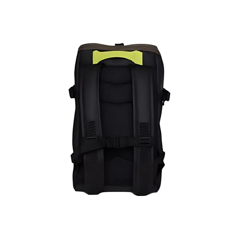 Rains Polyester Backpack Unisex Black/Green/Fossil White/Black With Ebony Brown-7