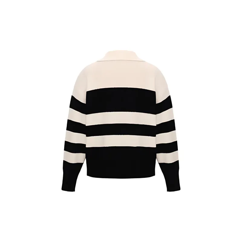 CONCISE WHITE SS24 Knitwear Women's Black White-1