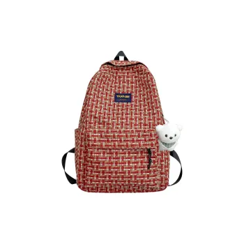 BRABOSTON Nylon Backpack Regular Unisex Brown/Red/Blue/Beige/Yellow