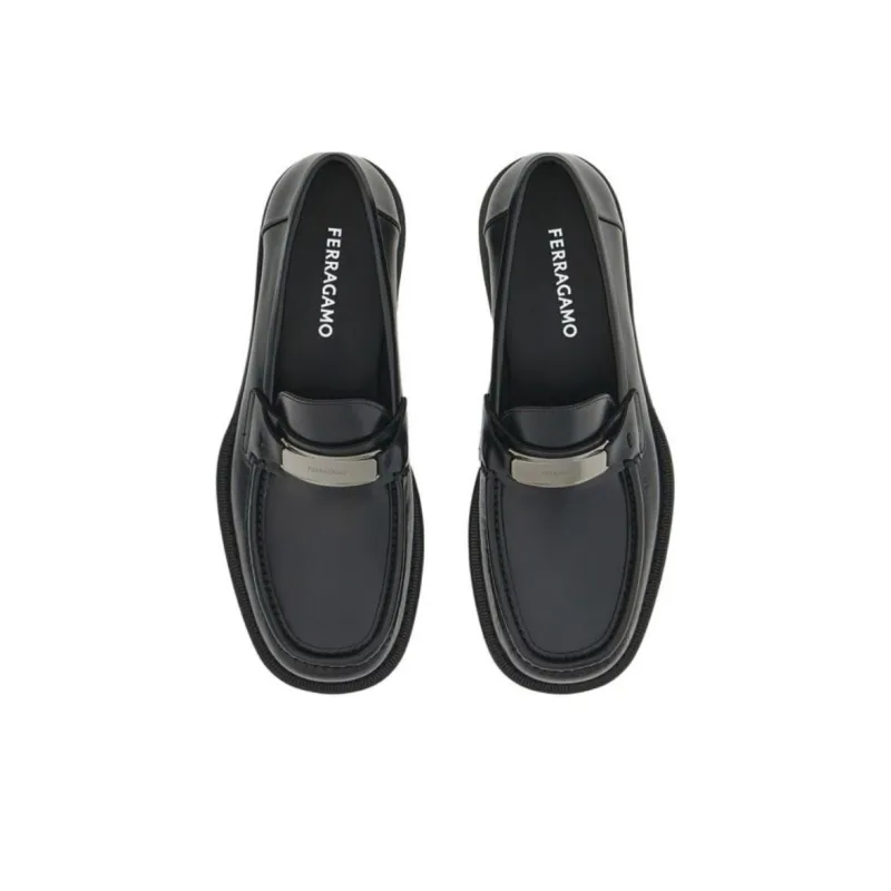 Ferragamo Loafers Men Black-3