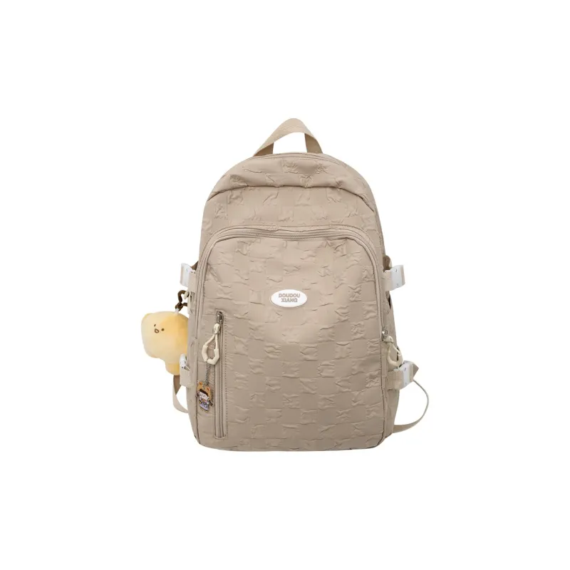 Cwatcun Nylon Backpack Women's Black/White/Blue/Khaki/Pink-12