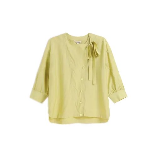 PUKKA Shirts Women's Cyan Mustard Yellow