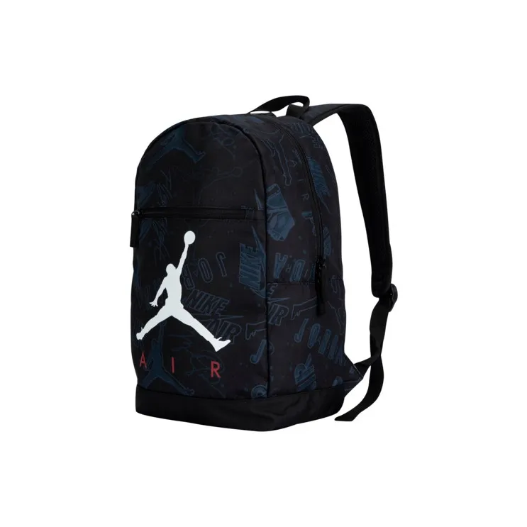 Jordan Polyester Pencil Pouch Backpack Regular Unisex Jet Black-1