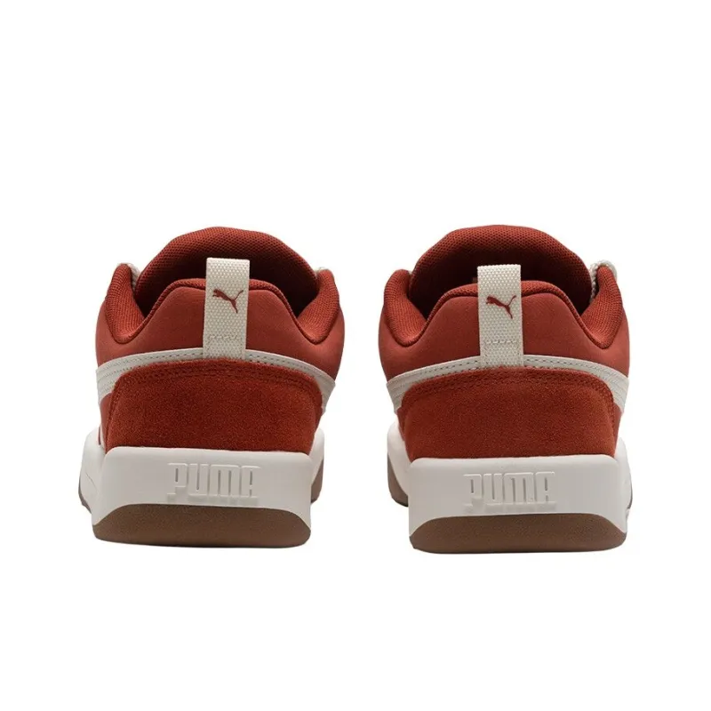 PUMA Park Lifestyle Anti-Slip Wear-Resistant Low-Top Skateboard Shoes Unisex Red-4