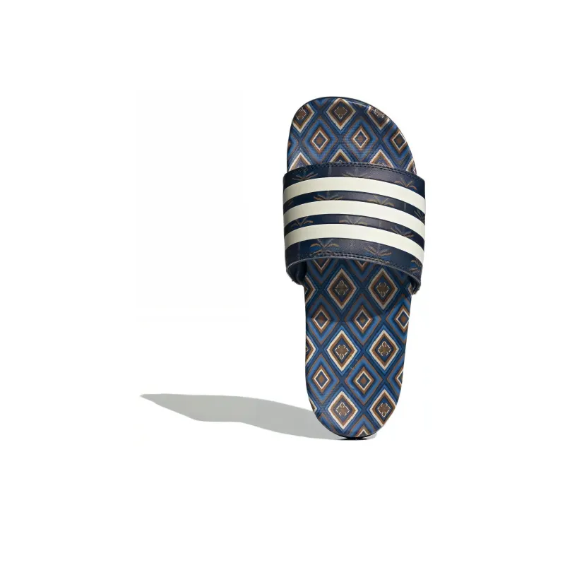 Adidas Adilette Comfort Sandals Night Indigo Cream White Women's-4