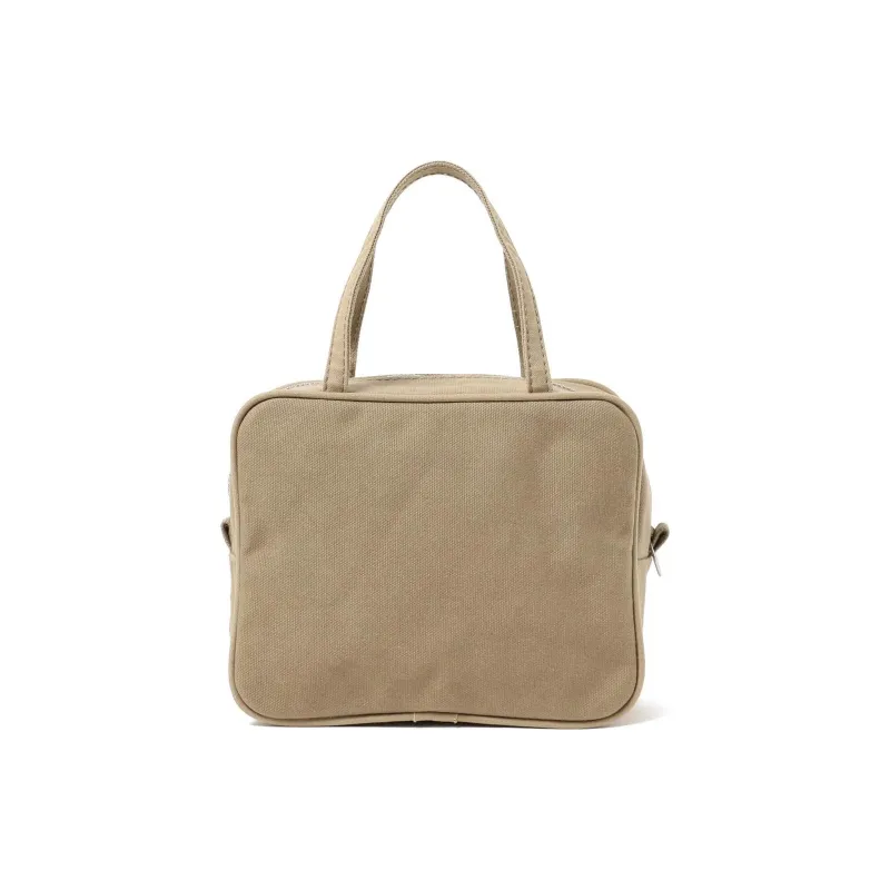 Beams 100% Cotton Handbag Women's Black/Beige-4