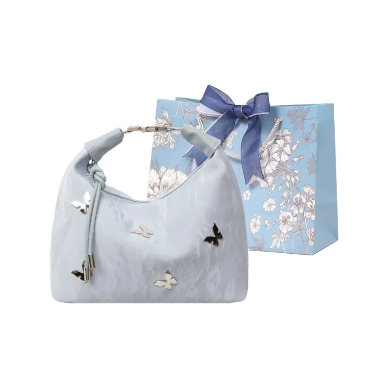 REDOO PU One Shoulder Handbag Women's Black/Ecru/Silver/Blue-9