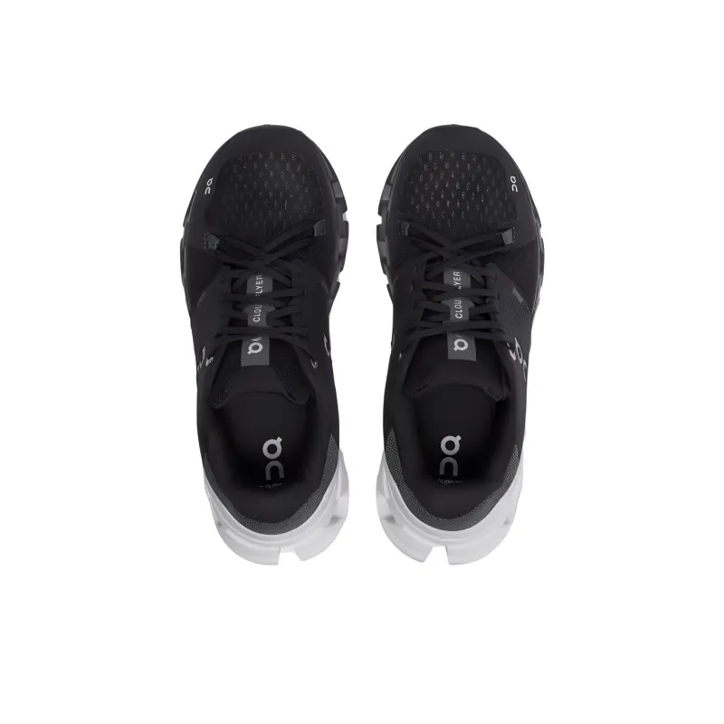 On Running Cloudflyer 4 Black White Women's-3