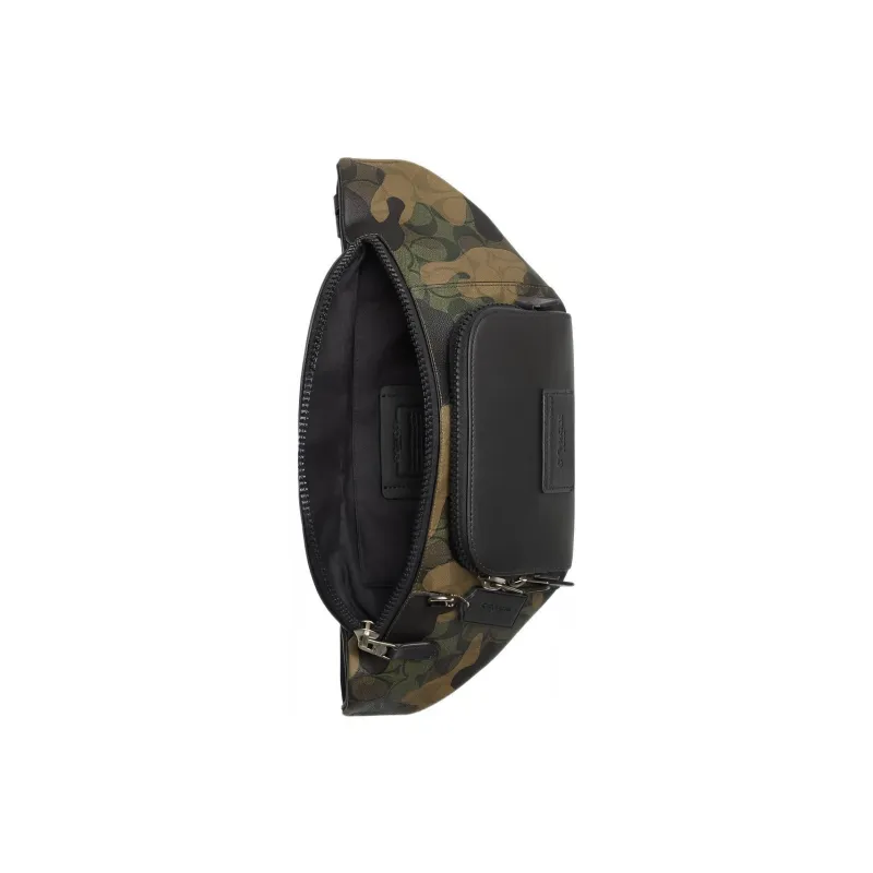 COACH Canvas With Calfskin Shoulder Bag, Sling Bag, Fanny Pack Tubas Men's Camouflage-2