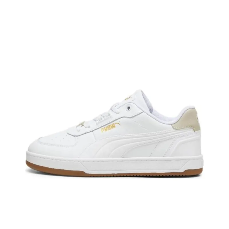 PUMA Caven 2.0 Wear Resistant Low Top Skateboard Shoes Unisex White-0
