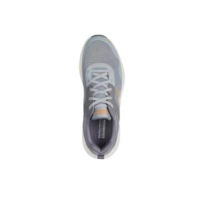 Skechers Slip Resistant Low Top Casual Running Shoes Men's Light Gray-3