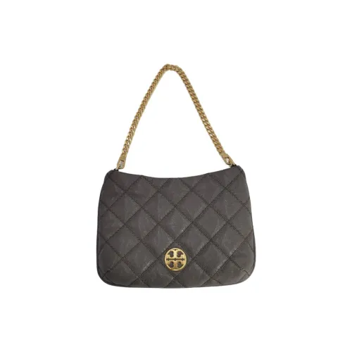 TORY BURCH Leather Handbag Shoulder Bag Women's Brown