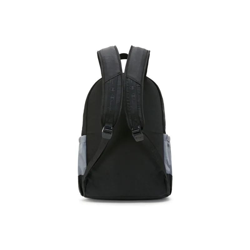 Champion Fabric Backpack Regular Unisex Black/Light Gray/Dark Brown-3