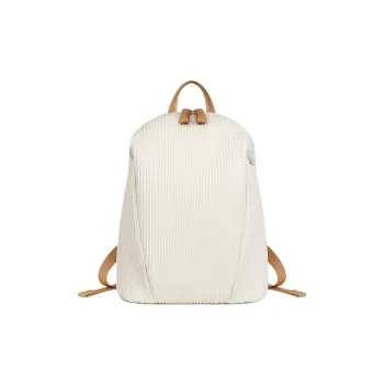 Thereble Synthetic Leather Backpack Large Size Women's White Magnolia/Sandstone Gray/Fairy Peach Pink/Burnt Leaf Brown