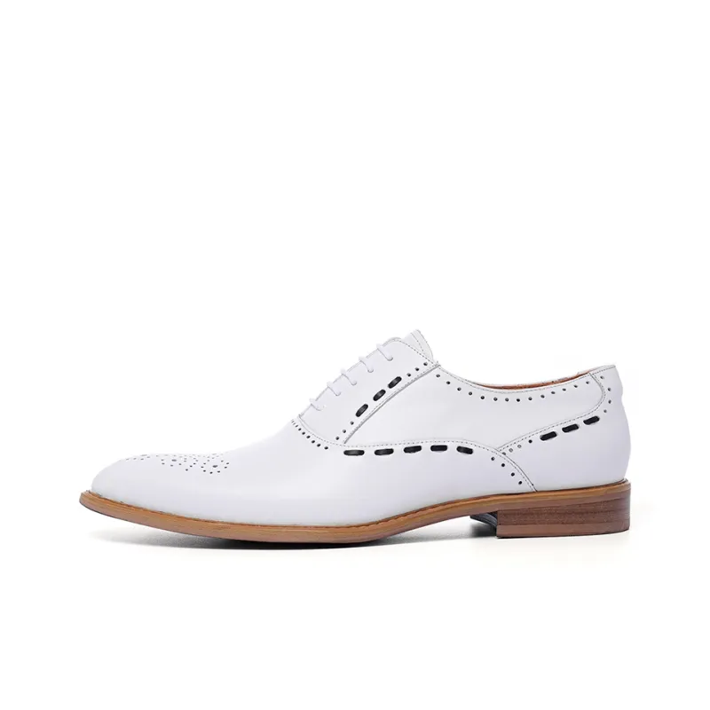 ASTON M.JAZZ Dress Shoes Men's White-0