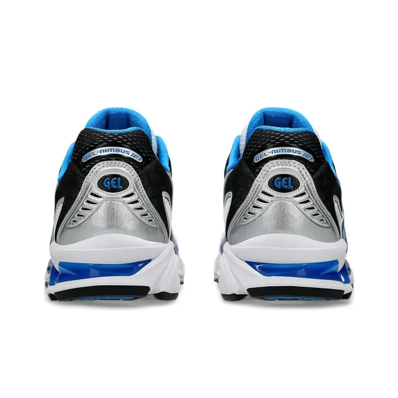 Asics GEL Nimbus 10.1 Low Top Running Shoes Unisex White Blue-5