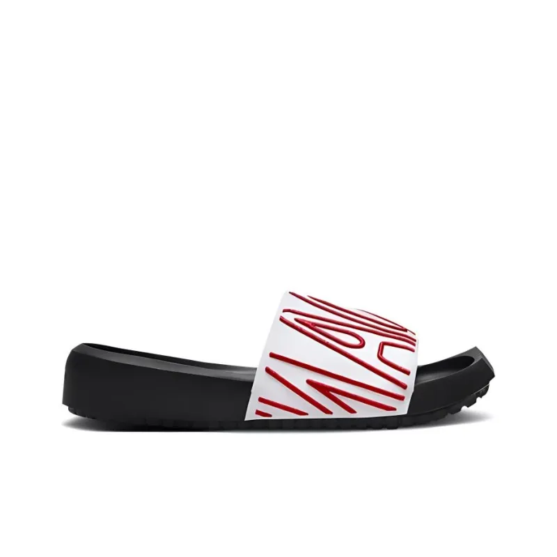 Jordan Nola Slide White Gym Red Women's-1