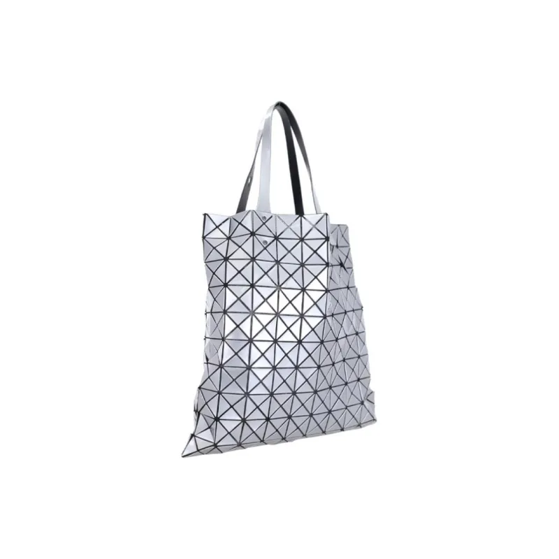 ISSEY MIYAKE Prism Polyester Tote Bag, Shopping Bag, Handbag, Shoulder Bag Women's Silver Blue-2
