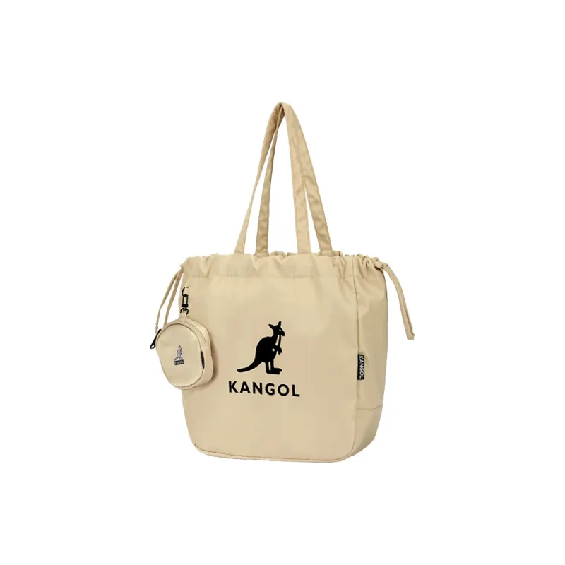 KANGOL Fabric Large Capacity Tote Bag Gym Bag Shoulder Bag Large Size Unisex Black-1