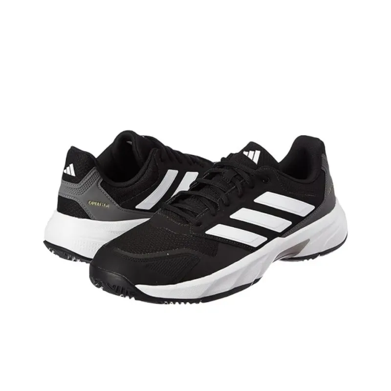 Adidas Courtjam Control 3 Core Black Cloud White Grey-2
