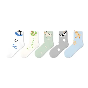 Primeet Mid Calf Socks Women's 5 Pack