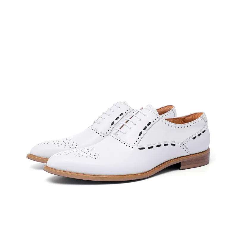 ASTON M.JAZZ Dress Shoes Men's White-2