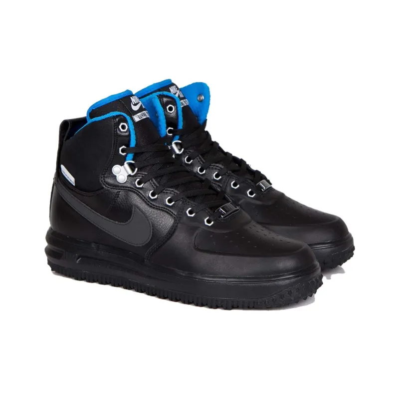 Nike Lunar Force 1 Duckboot Black Metallic Silver-3
