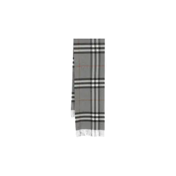 Burberry Cashmere Knit Scarves Women's Gray