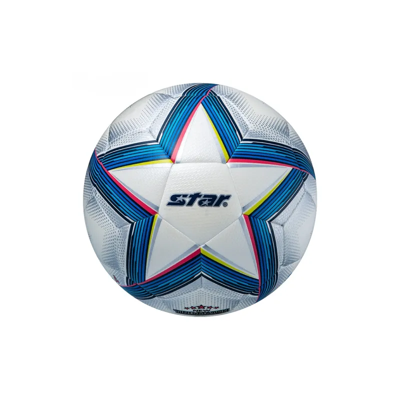 Star Ball Size 4 Soccer PU Seamless Thermal bonding Unisex White Blue-0
