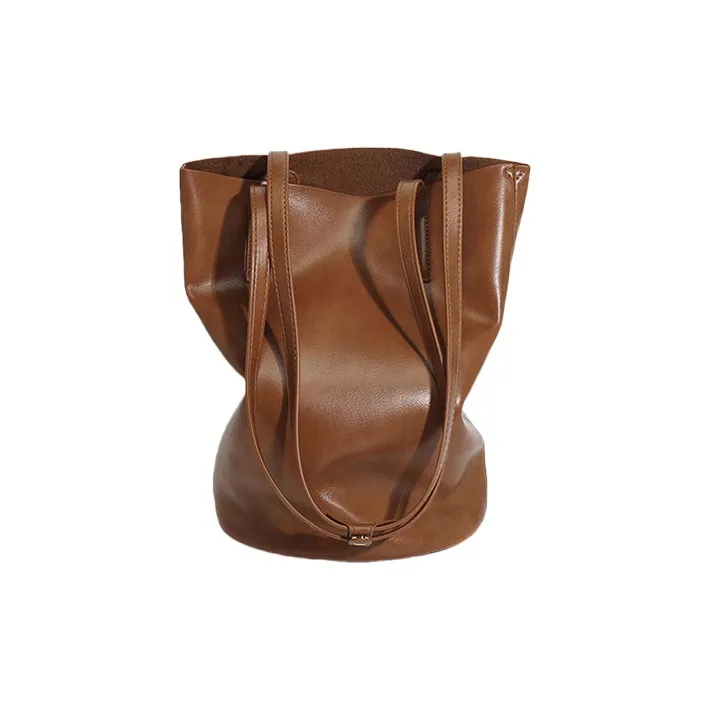 TTaG．baG Microfiber Leather Shoulder Bag Women's-9
