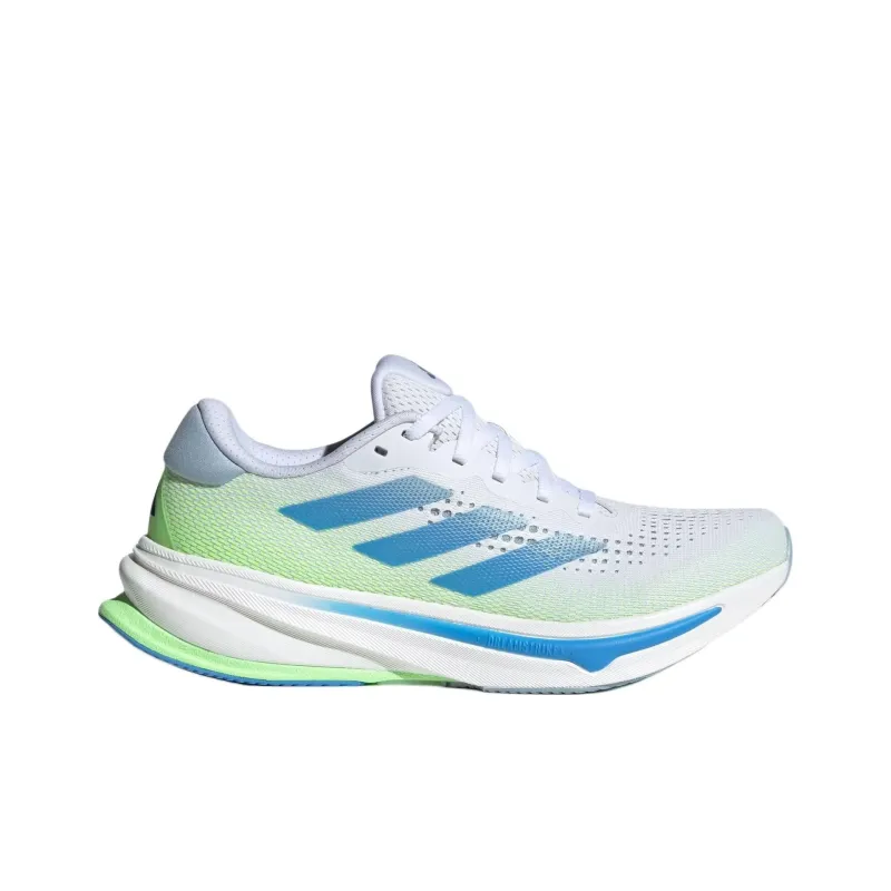 Adidas SUPERNOVA RISE Cushioned Slip-Resistant Support Low-Top Running Shoes Women's White Green Blue-2