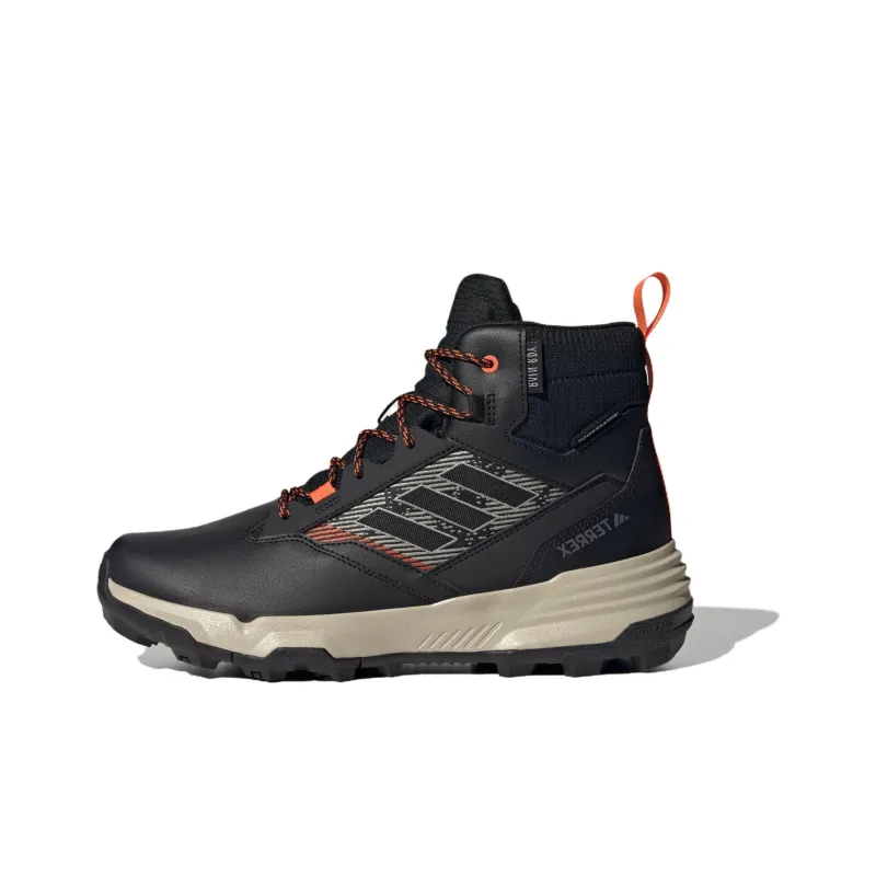 Adidas Unity Leather Mid Rain.RDY Shadow Red Core Black Semi Impact Orange-0